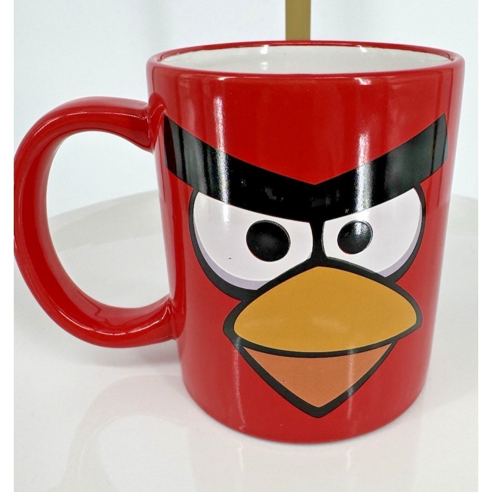 Coffee Mug Angry Birds Red‎ Bird Ceramic 2009-2011 Rovio 3D Face